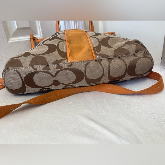Coach Brown Signature Tote Bag - Picture 5 of 16